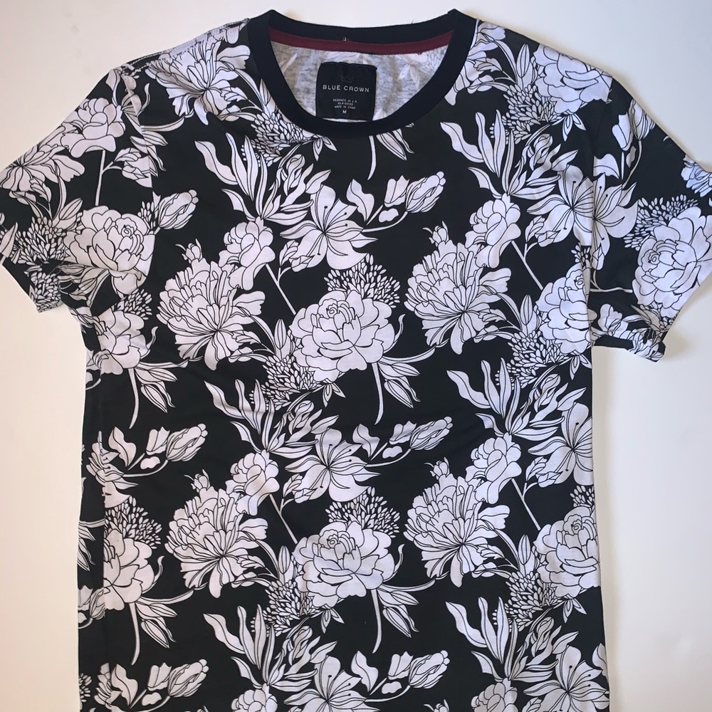 Blue Crown Floral Tee